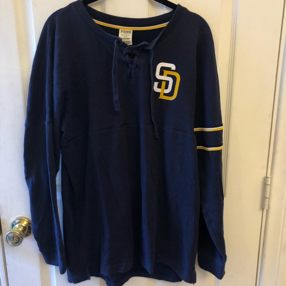 VS PINK SD Sequin Padres Sweater SZ. S
